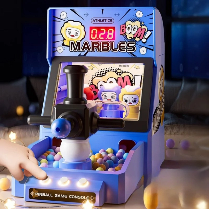 JUGUETE MAQUINA PINBALL DE MESA INFANTIL CON PELOTITAS JUEGO - 6