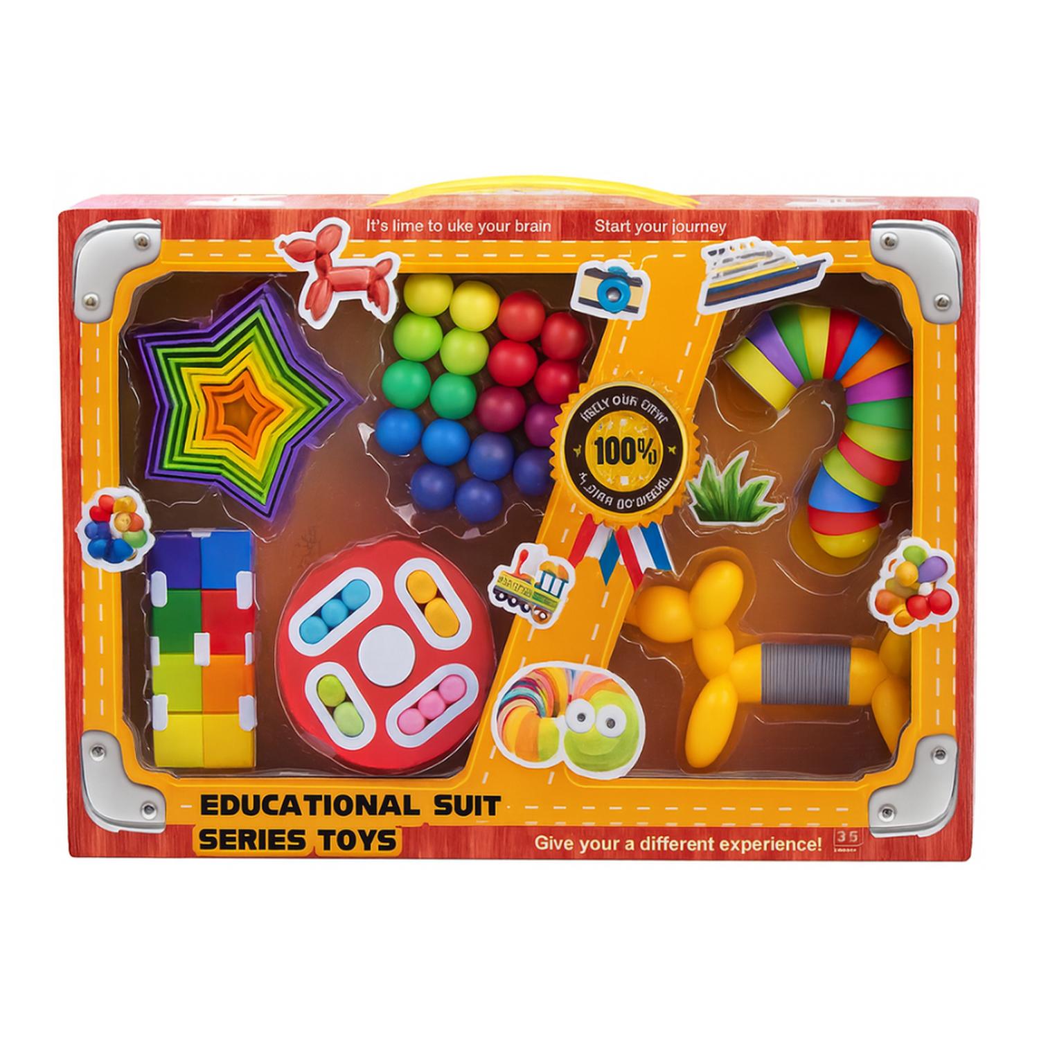 SET DE 6 JUGUETES SENSORIALES EDUCATIVOS ANTIESTRE S NIÑOS - 5