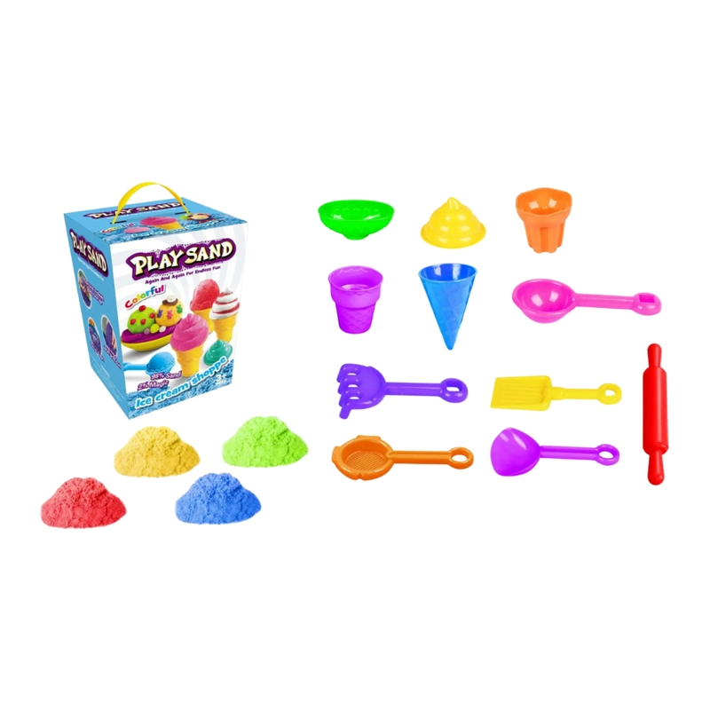 SET DE ARENA MAGICA INFANTIL CON ACCESORIOS Y MOLDES VARIADO - 3