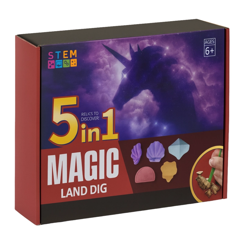 KIT DE EXCAVACION MAGIC 5 EN 1 JUGUETE EDUCATIVO INFANTIL - 1