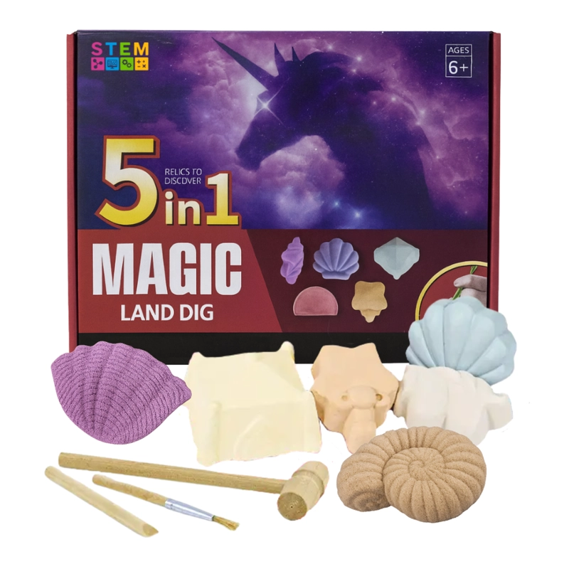 KIT DE EXCAVACION MAGIC 5 EN 1 JUGUETE EDUCATIVO INFANTIL - 2