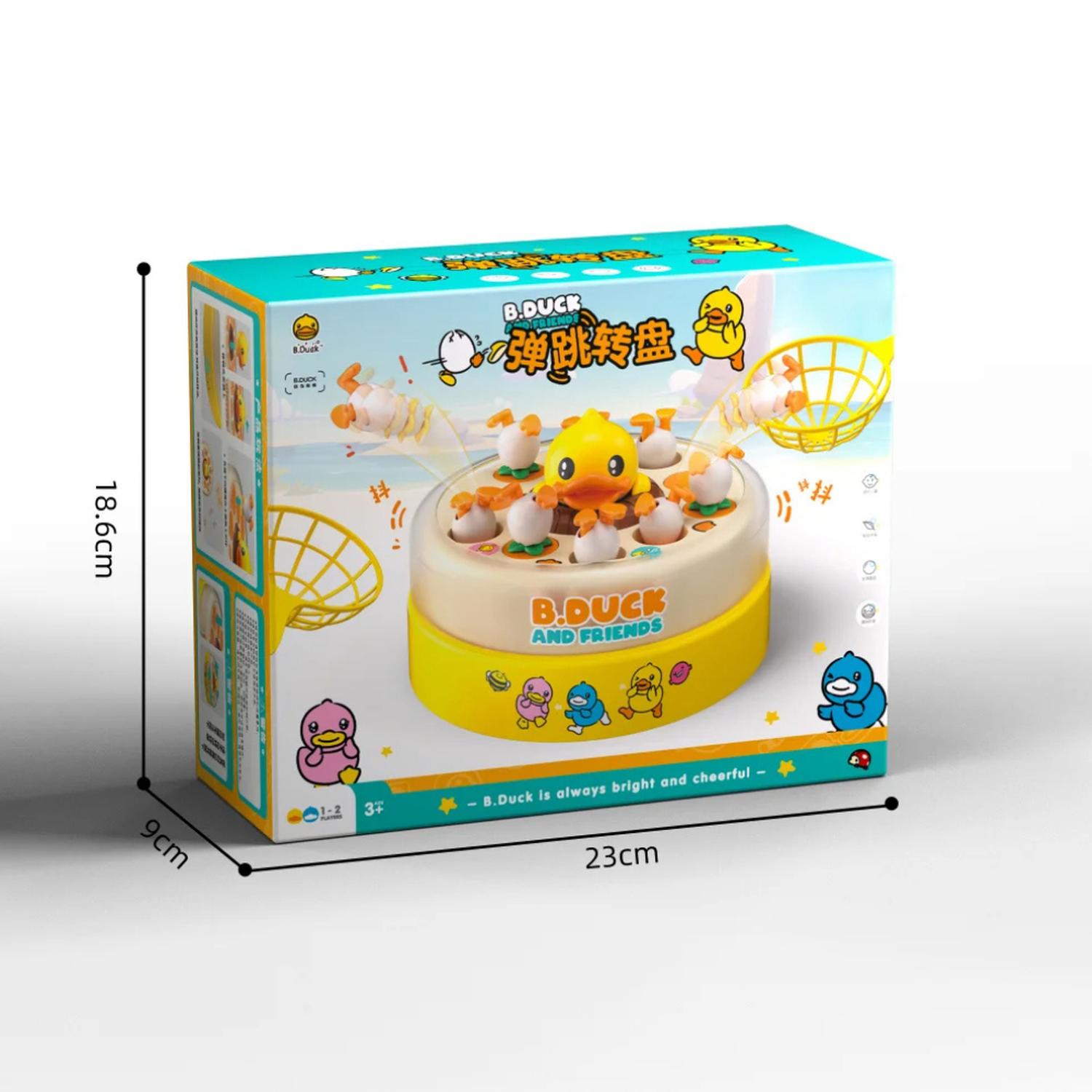 JUEGO DE MESA CAPTURA PATITOS SALTADOR INFANTIL GIRATORIO - 7