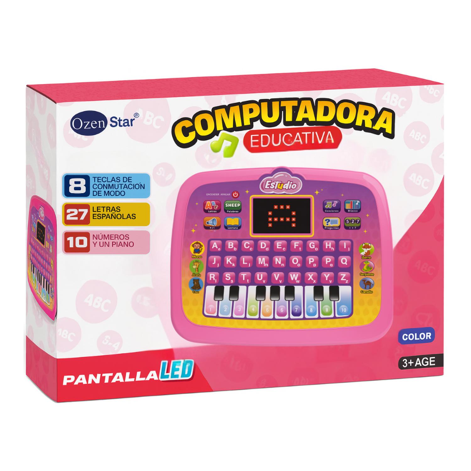 COMPUTADORA EDUCATIVA INFANTIL JUGUETE PIANO LETRAS Y NUMERO - 3