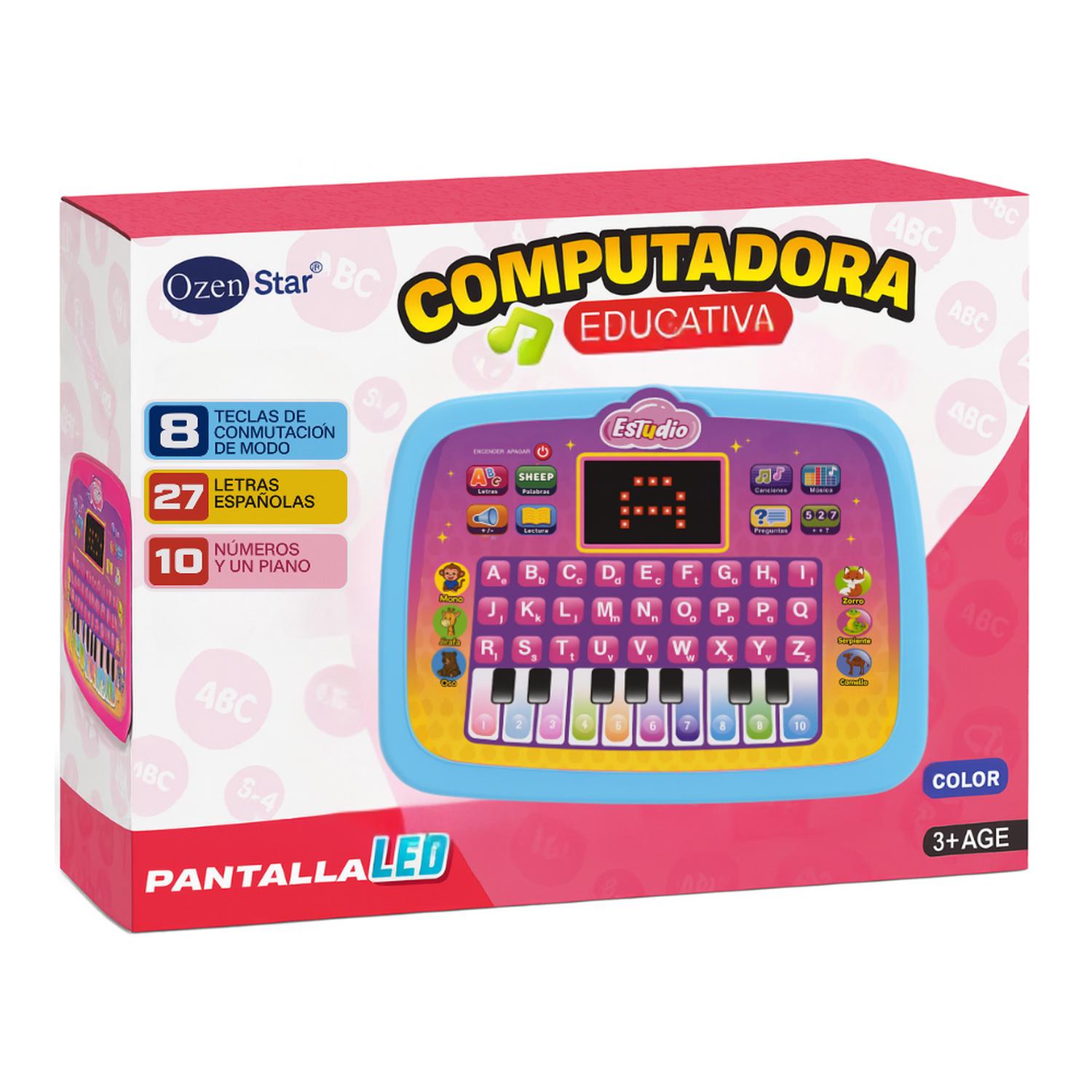 COMPUTADORA EDUCATIVA INFANTIL JUGUETE PIANO LETRAS Y NUMERO - 3