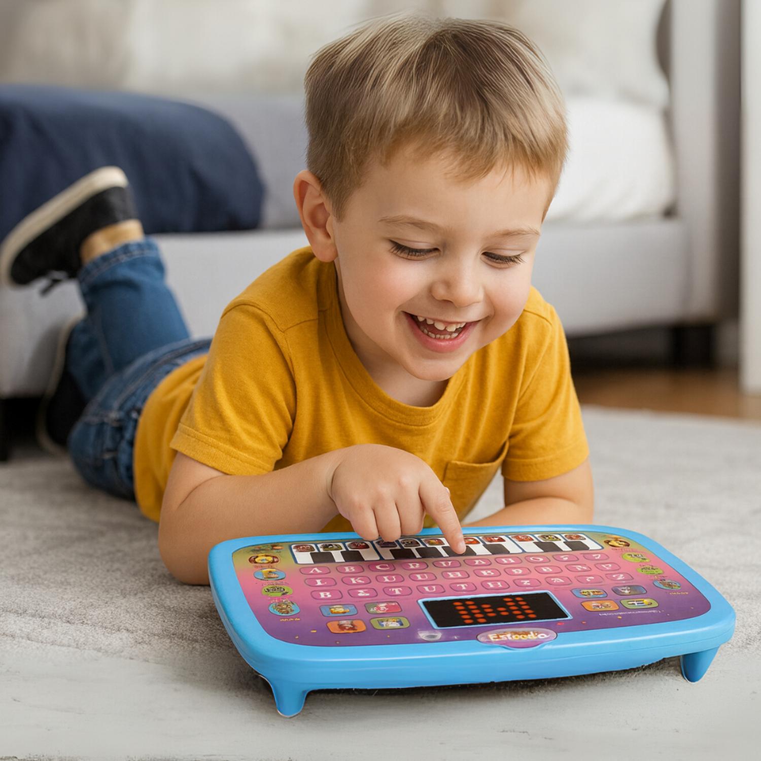 COMPUTADORA EDUCATIVA INFANTIL JUGUETE PIANO LETRAS Y NUMERO - 4