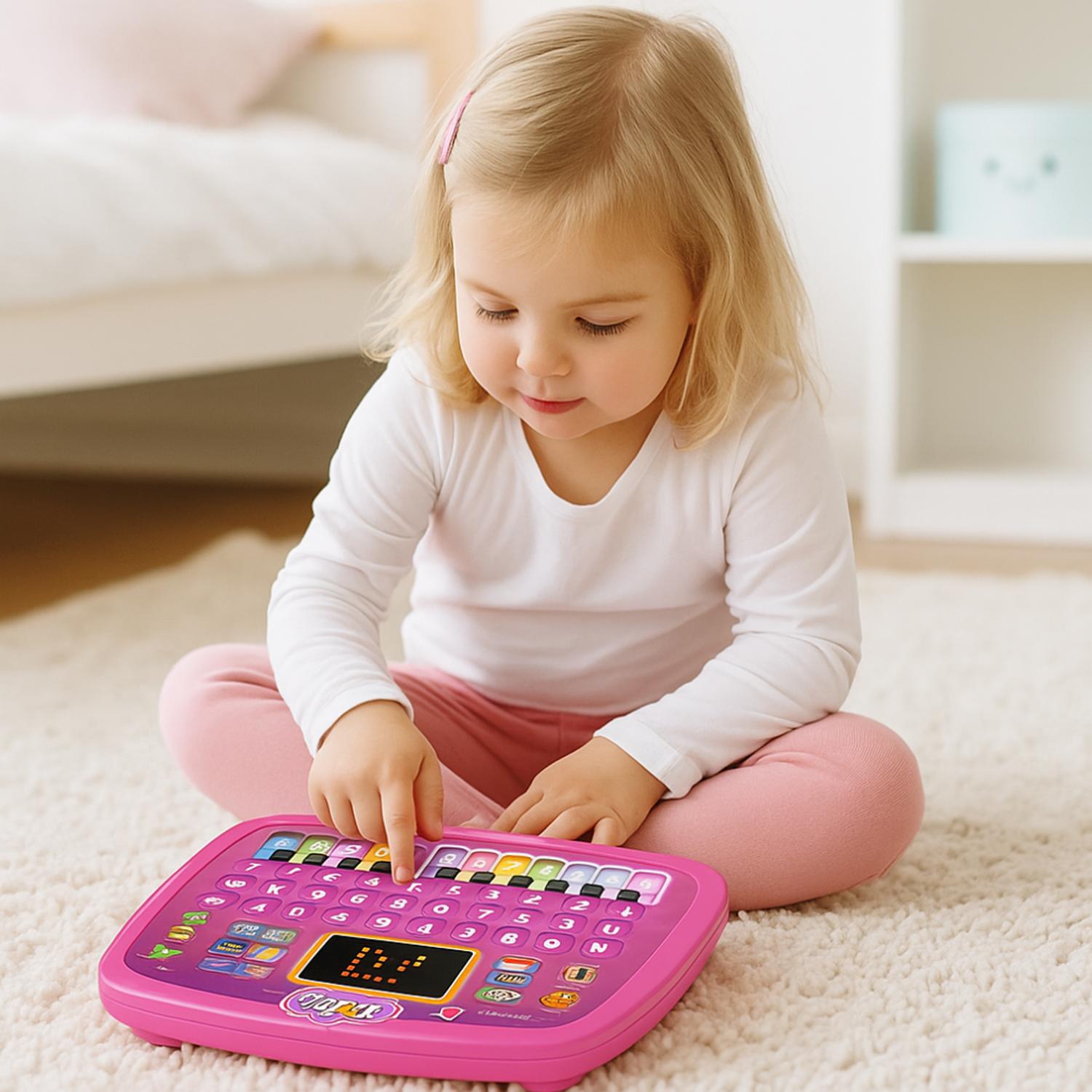 COMPUTADORA EDUCATIVA INFANTIL JUGUETE PIANO LETRAS Y NUMERO - 5