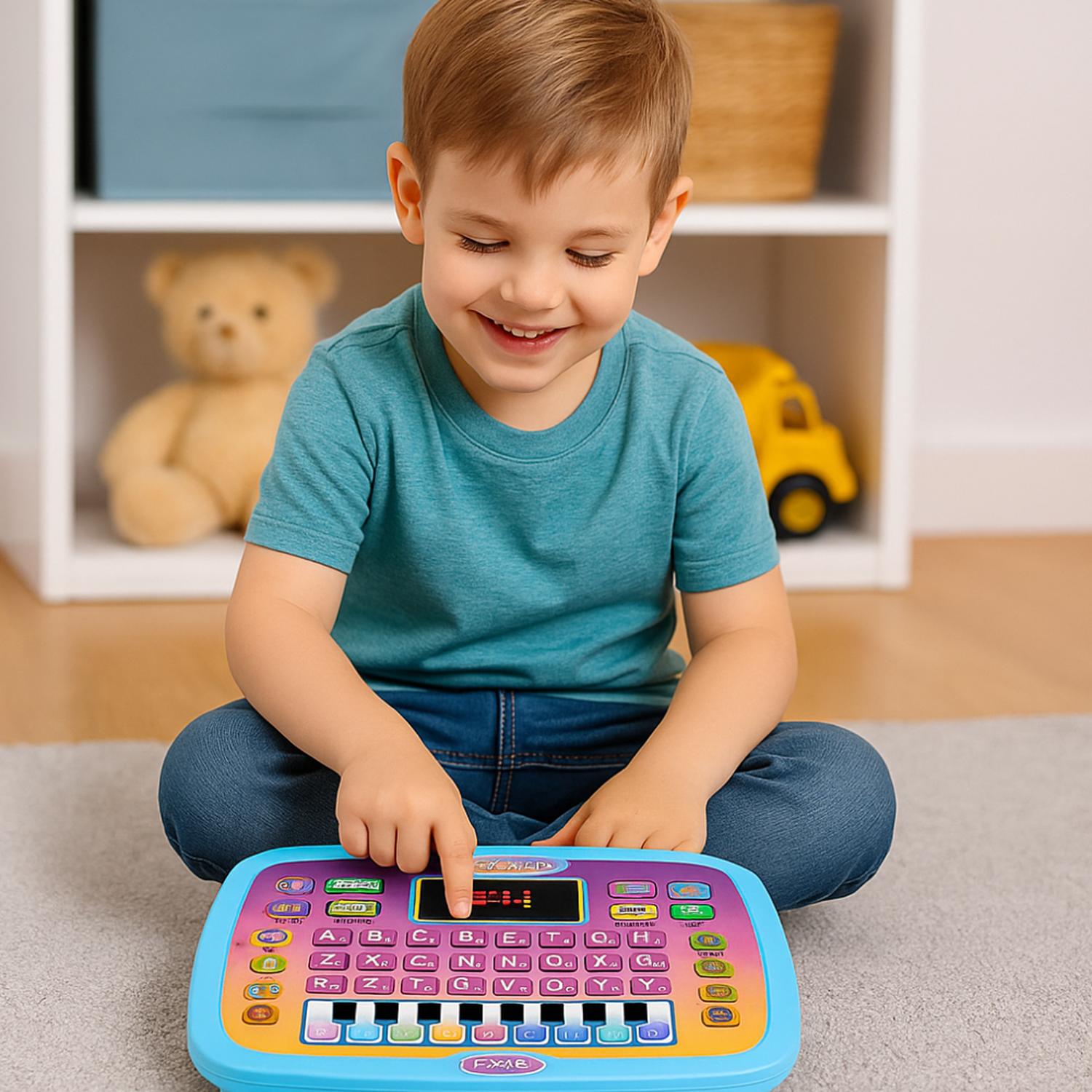 COMPUTADORA EDUCATIVA INFANTIL JUGUETE PIANO LETRAS Y NUMERO - 5