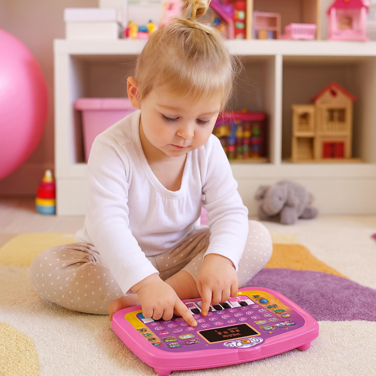 COMPUTADORA EDUCATIVA INFANTIL JUGUETE PIANO LETRAS Y NUMERO - 6