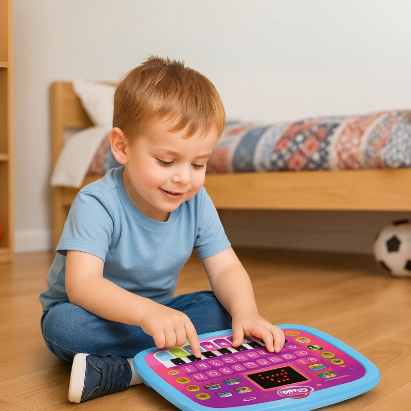 COMPUTADORA EDUCATIVA INFANTIL JUGUETE PIANO LETRAS Y NUMERO - 6