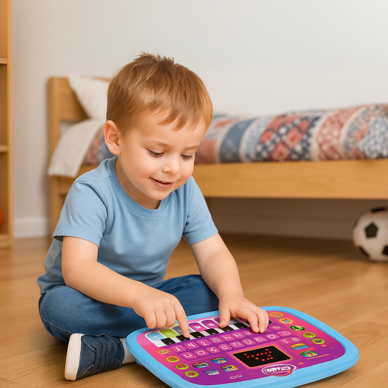 COMPUTADORA EDUCATIVA INFANTIL JUGUETE PIANO LETRAS Y NUMERO - 6