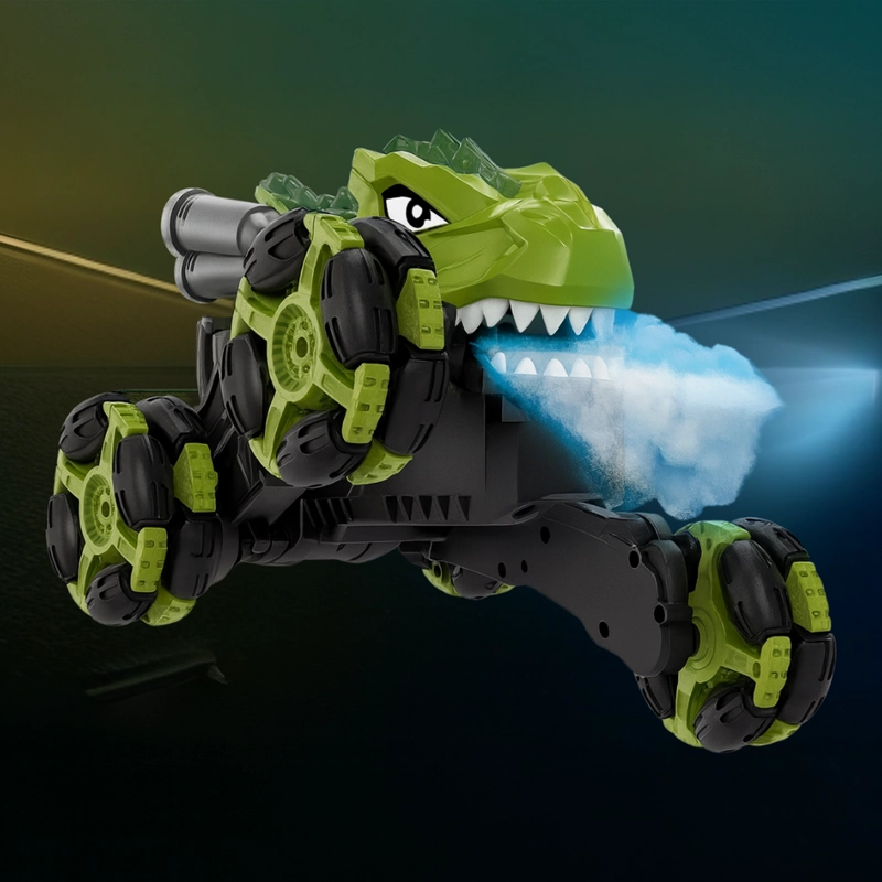 AUTO DINOSAURIO A CONTROL REMOTO RC CON LUCES VAPOR Y SONIDO - 5