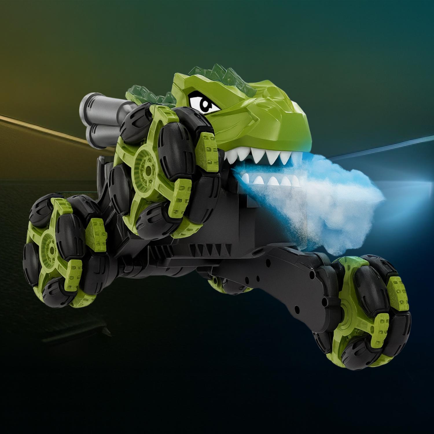 AUTO DINOSAURIO A CONTROL REMOTO RC CON LUCES VAPOR Y SONIDO - 5