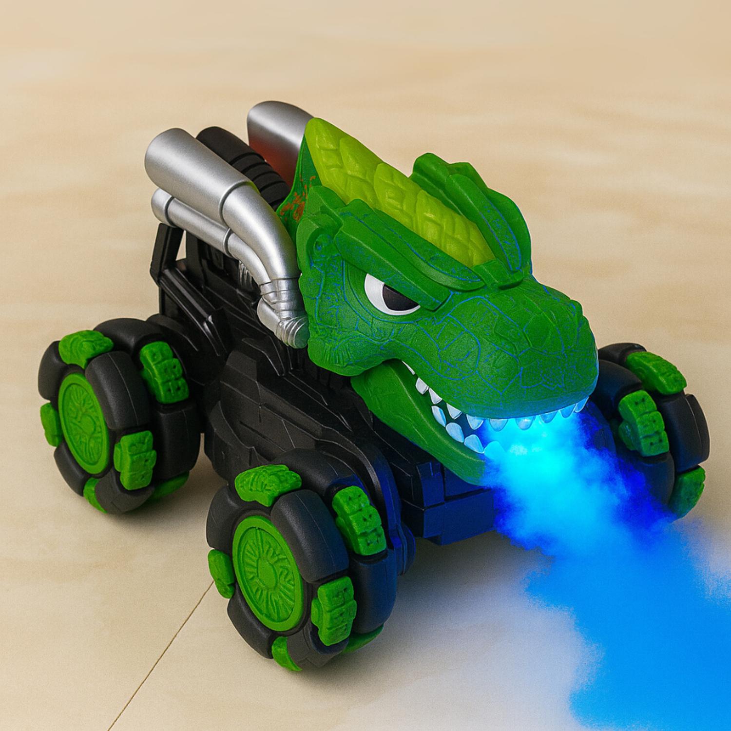 AUTO DINOSAURIO A CONTROL REMOTO RC CON LUCES VAPOR Y SONIDO - 7