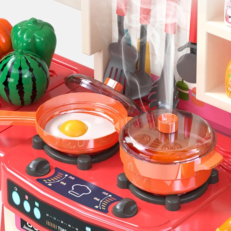 COCINA DE JUGUETE GRANDE PARA NIÑOS 95 CM AGUA VAPOR SONIDO - 7