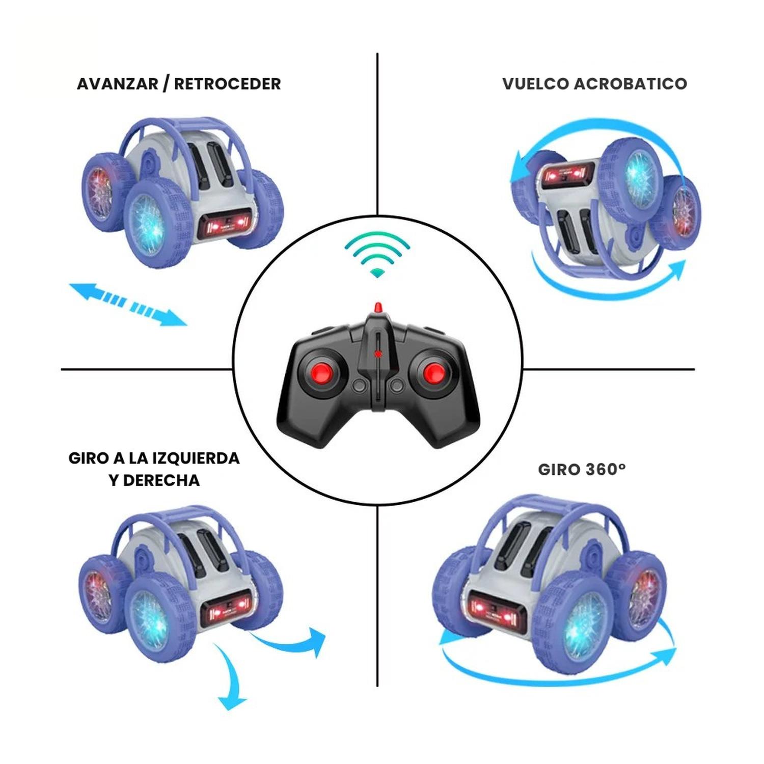 AUTO A CONTROL REMOTO ACROBATICO 360 GRADOS DE ROTACION - 5