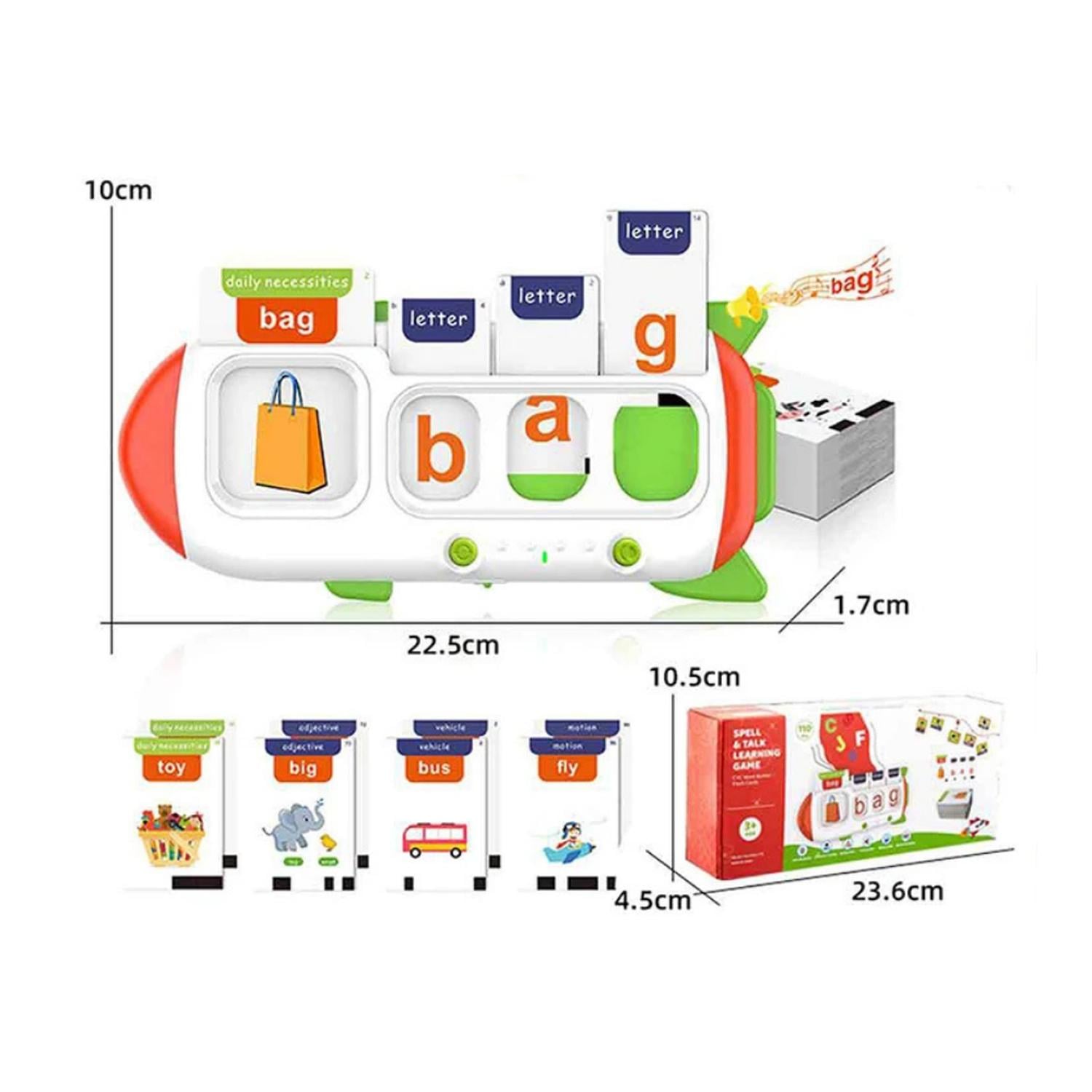 MAQUINA DE TARJETAS DIDACTICAS APRENDIZAJE DE INGLES NIÑOS - 4