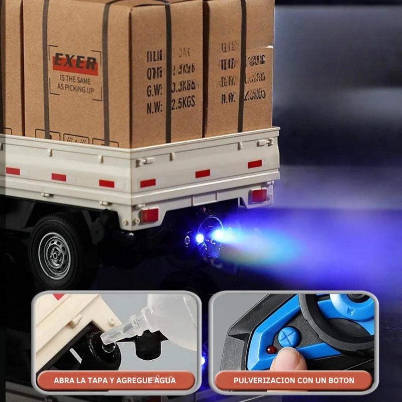 CAMION 3/4 DE CARGA A CONTROL REMOTO ESCALA 1:16 CON CAJAS - 7