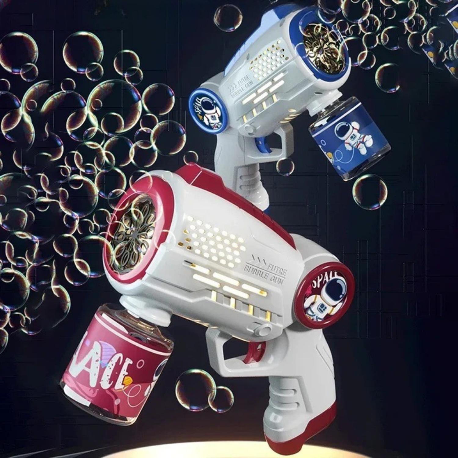 PISTOLA DE BURBUJAS AUTOMATICA DISEÑO ASTRONAUTA INFANTIL - 2