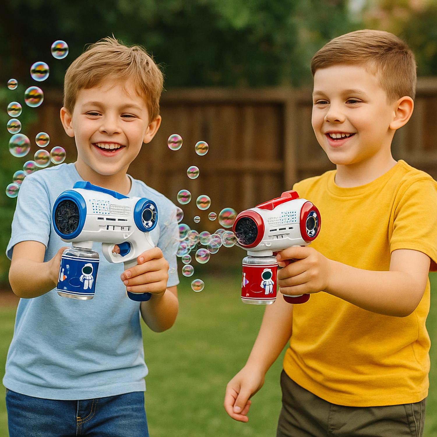 PISTOLA DE BURBUJAS AUTOMATICA DISEÑO ASTRONAUTA INFANTIL - 5