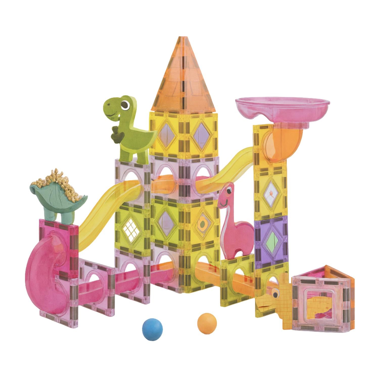JUEGO BLOQUES MAGNETICOS CONSTRUCCION 69 PIEZAS TOBOGAN - 4