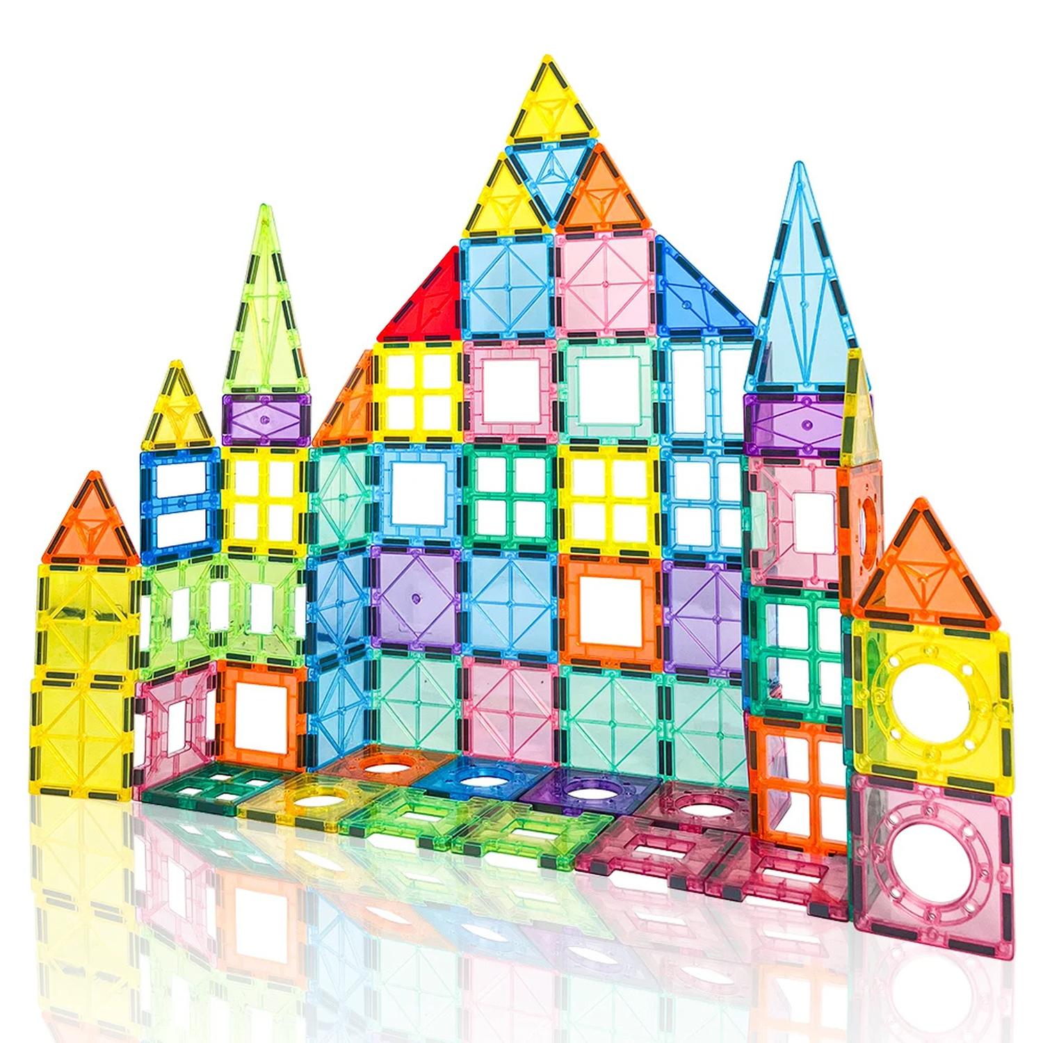 JUEGO BLOQUES MAGNETICOS CONSTRUCCION 77 PIEZAS EDUCATIVO - 5