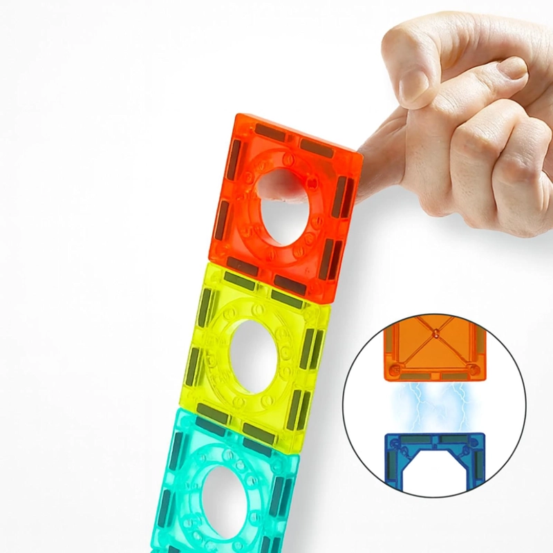 JUEGO BLOQUES MAGNETICOS CONSTRUCCION 42 PIEZAS TOBOGAN - 3