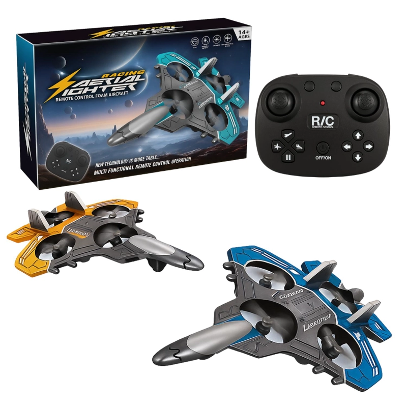 AVION A CONTROL REMOTO ACROBATICO 360 GRADOS JET DE ROTACION - 5
