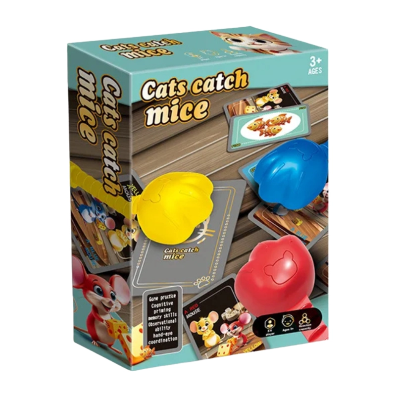 JUEGO DE MESA CATS CATCH MICE HABILIDAD Y REACCION RAPIDA - 1