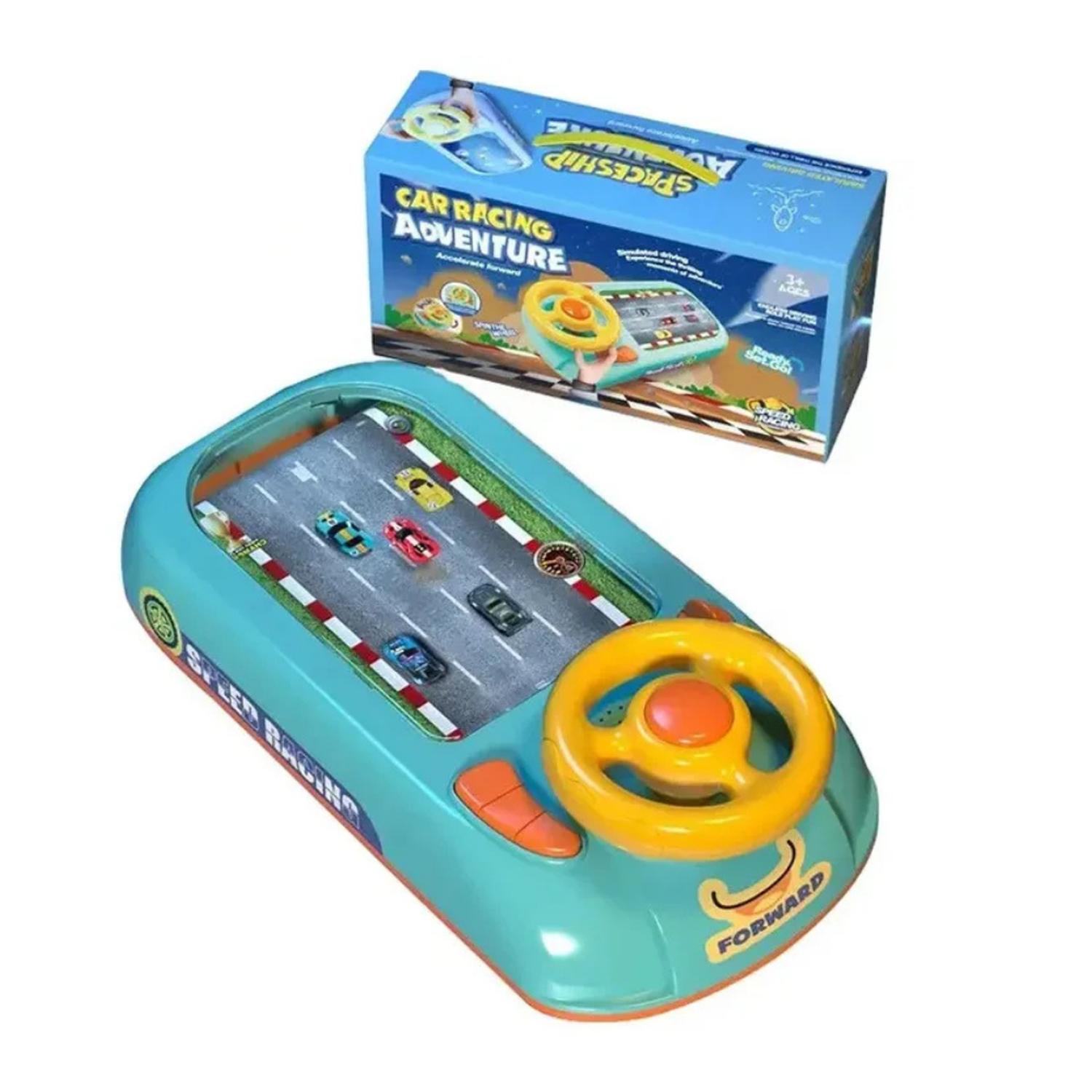 JUGUETE SIMULADOR DE MANEJO PARA NIÑOS CON VOLANTE Y PISTA - 2