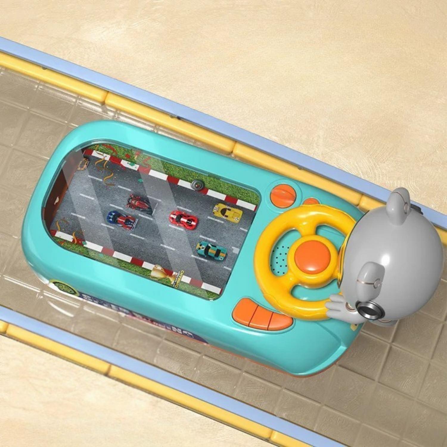 JUGUETE SIMULADOR DE MANEJO PARA NIÑOS CON VOLANTE Y PISTA - 3