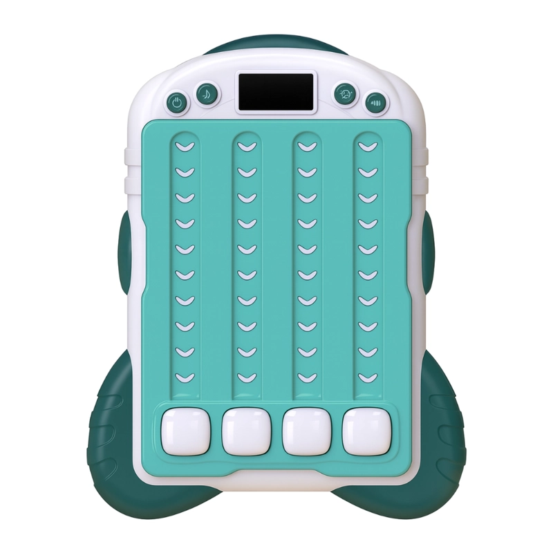 JUGUETE SENSORIAL ELECTRONICO REFLEJOS Y RITMO REGALO NINOS Verde