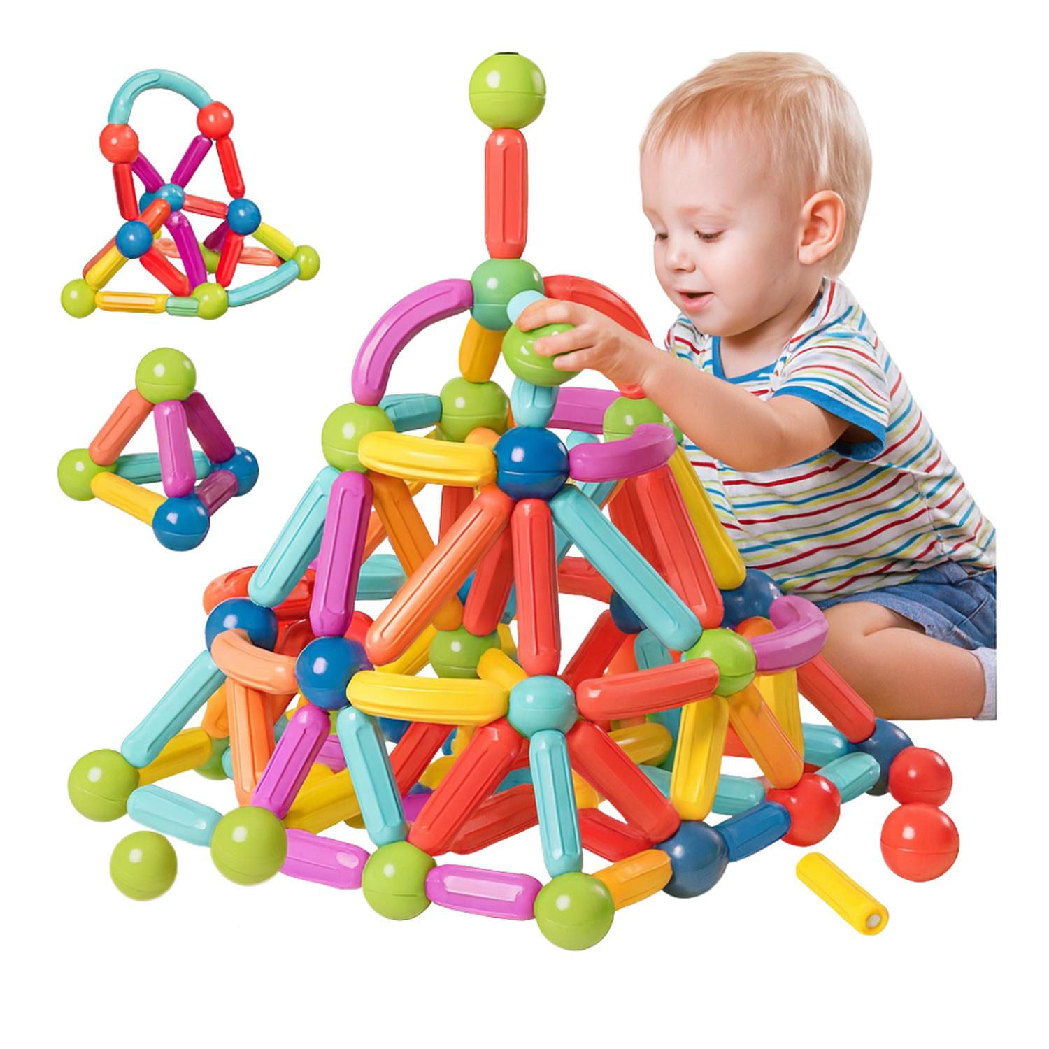 JUEGO VARILLAS DE CONSTRUCCION MAGNETICO DIDACTICO 164 PIEZAS - 3