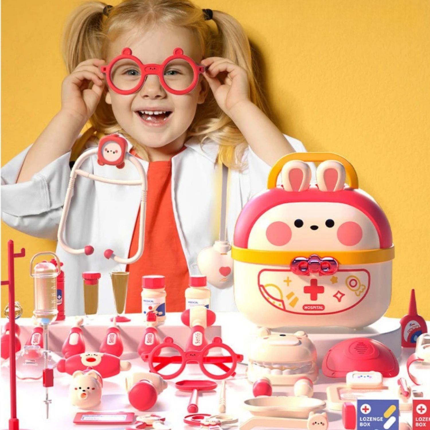 MALETIN MEDICO INFANTIL SET DOCTOR CON 75 PIEZAS JUGUETE - 4