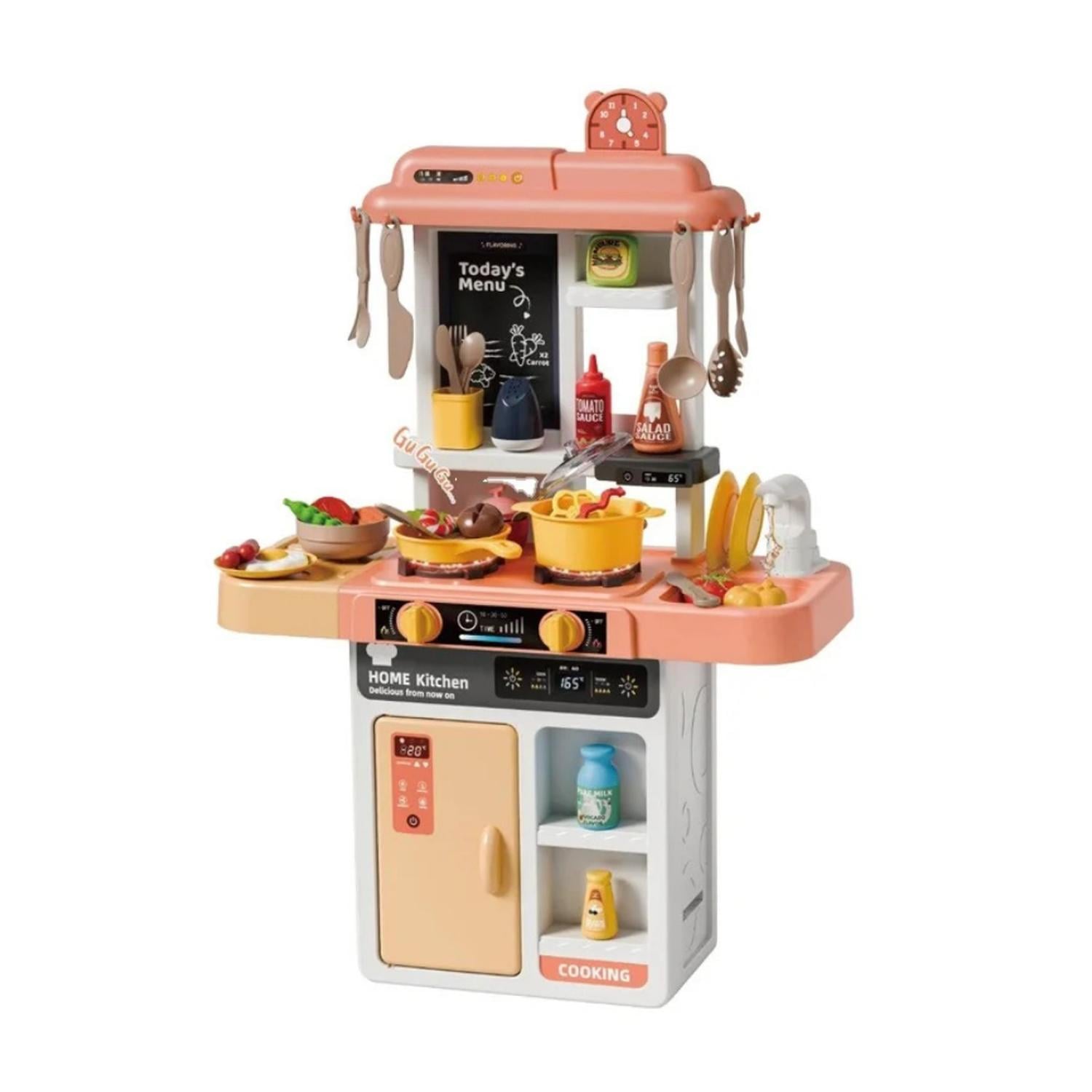 COCINA DE JUGUETE GRANDE PARA NIÑOS 68 CM AGUA VAPOR SONIDO - 1