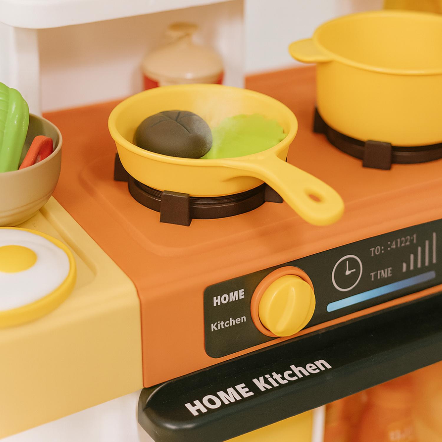 COCINA DE JUGUETE GRANDE PARA NIÑOS 68 CM AGUA VAPOR SONIDO - 3