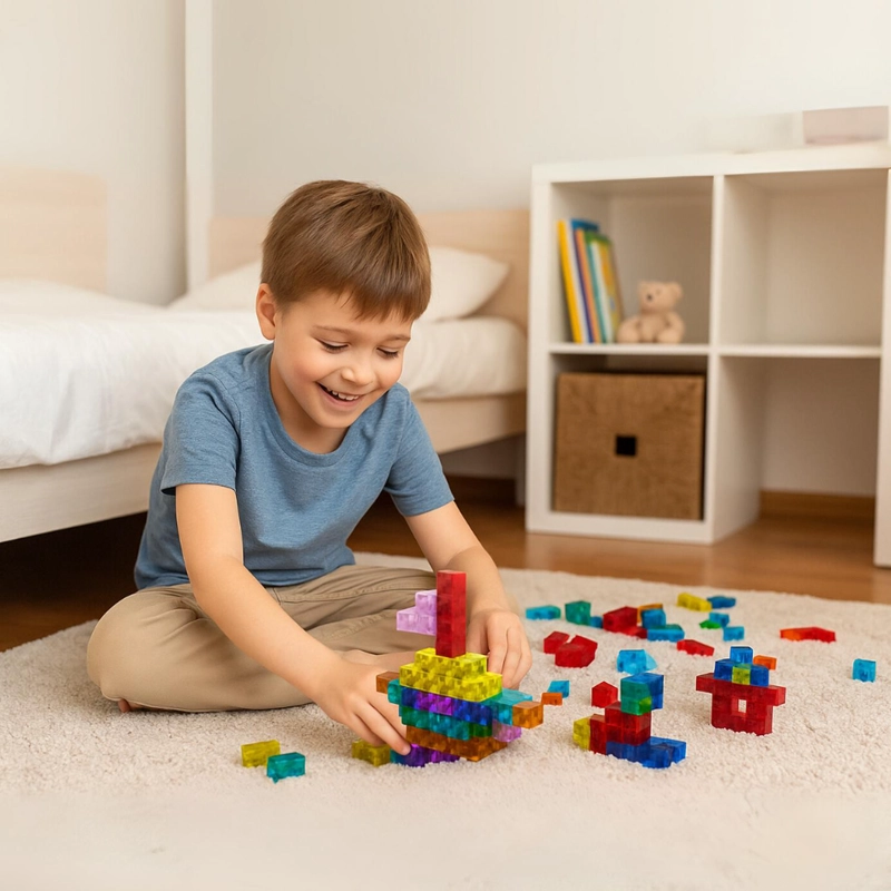 SET JUEGO DE BLOQUES MAGNETICOS 96 PIEZAS CONSTRUCCION NIÑOS - 8