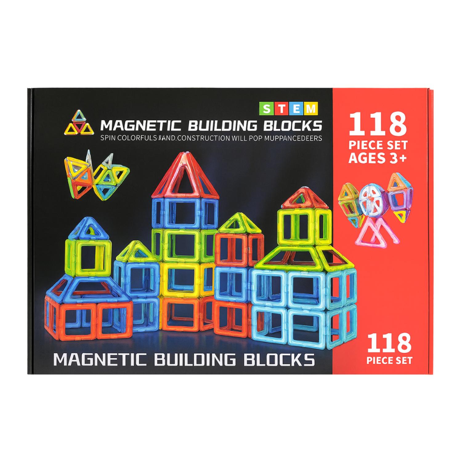 SET DE CONSTRUCCION MAGNETICO PIEZAS MAGNETICAS 118 PIEZAS - 1