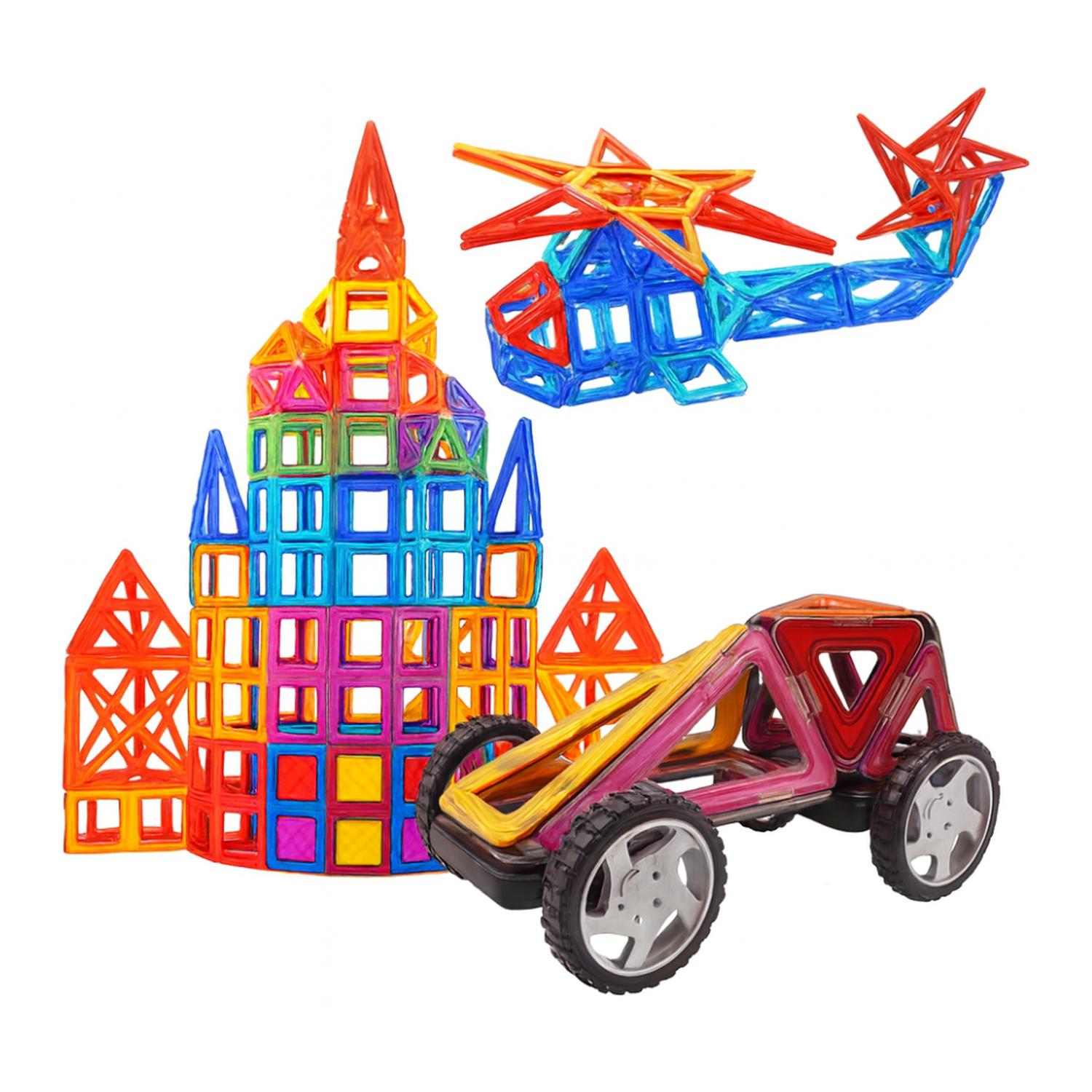 SET DE CONSTRUCCION MAGNETICO PIEZAS MAGNETICAS 118 PIEZAS - 5
