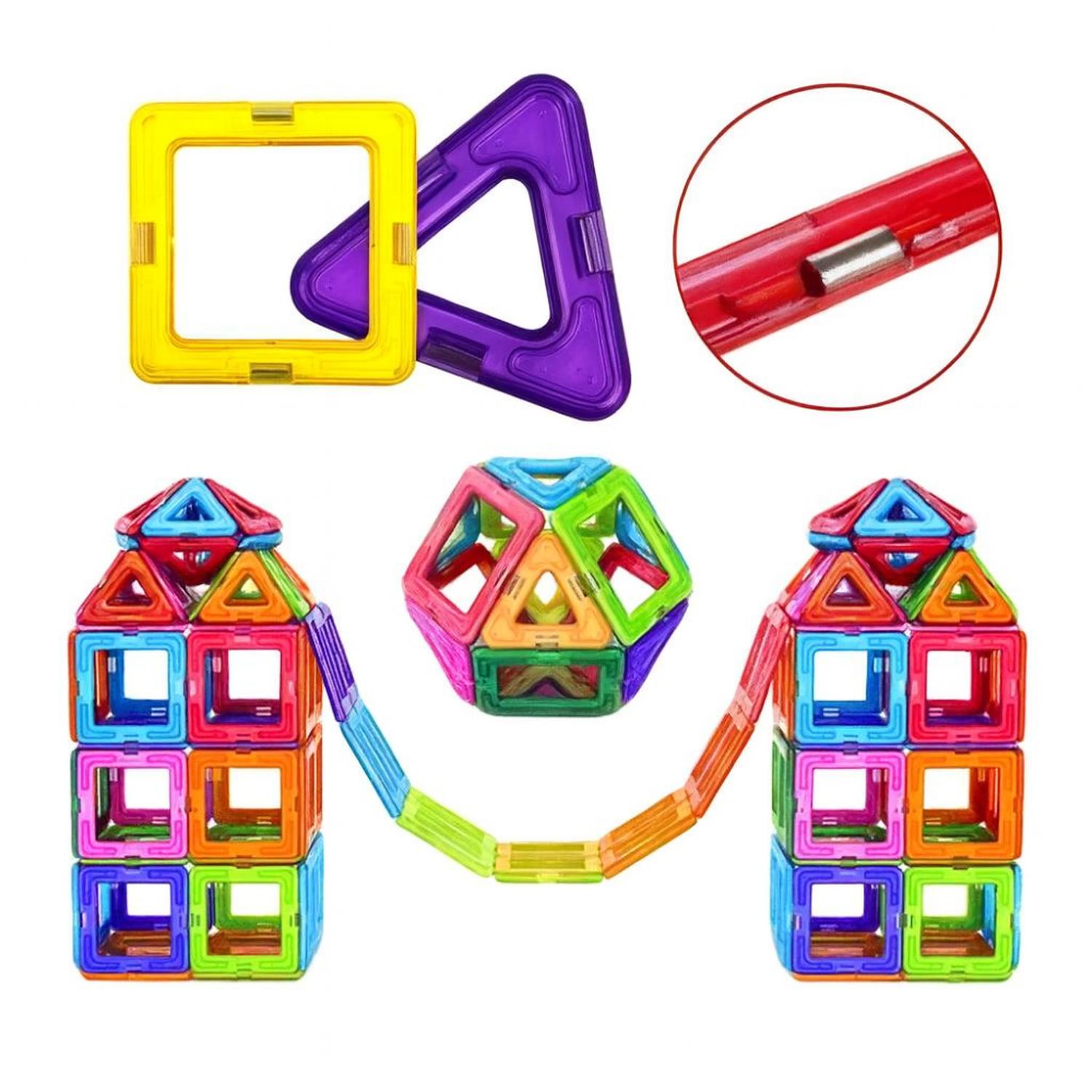 SET DE CONSTRUCCION MAGNETICO PIEZAS MAGNETICAS 118 PIEZAS - 6