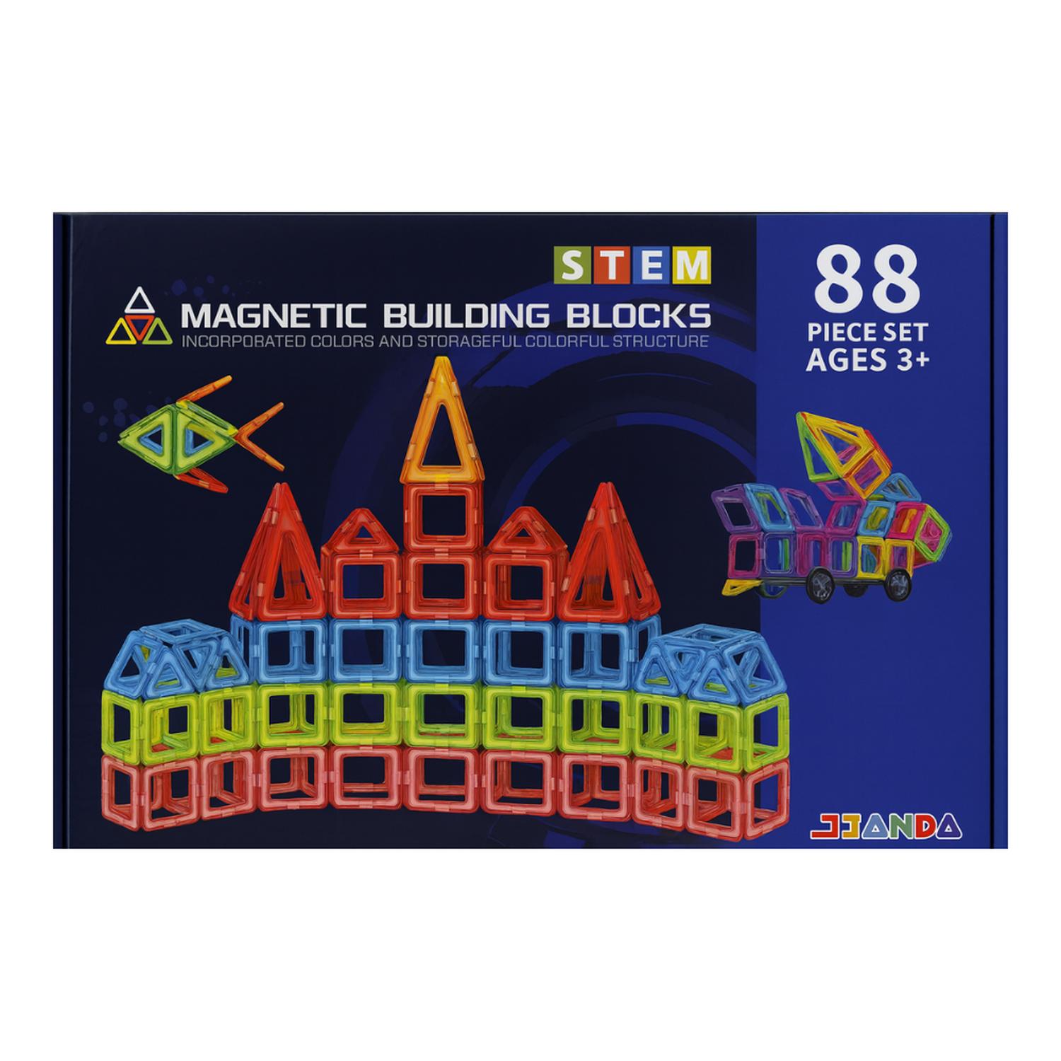 SET DE CONSTRUCCION MAGNETICO PIEZAS MAGNETICAS 88 PIEZAS - 1