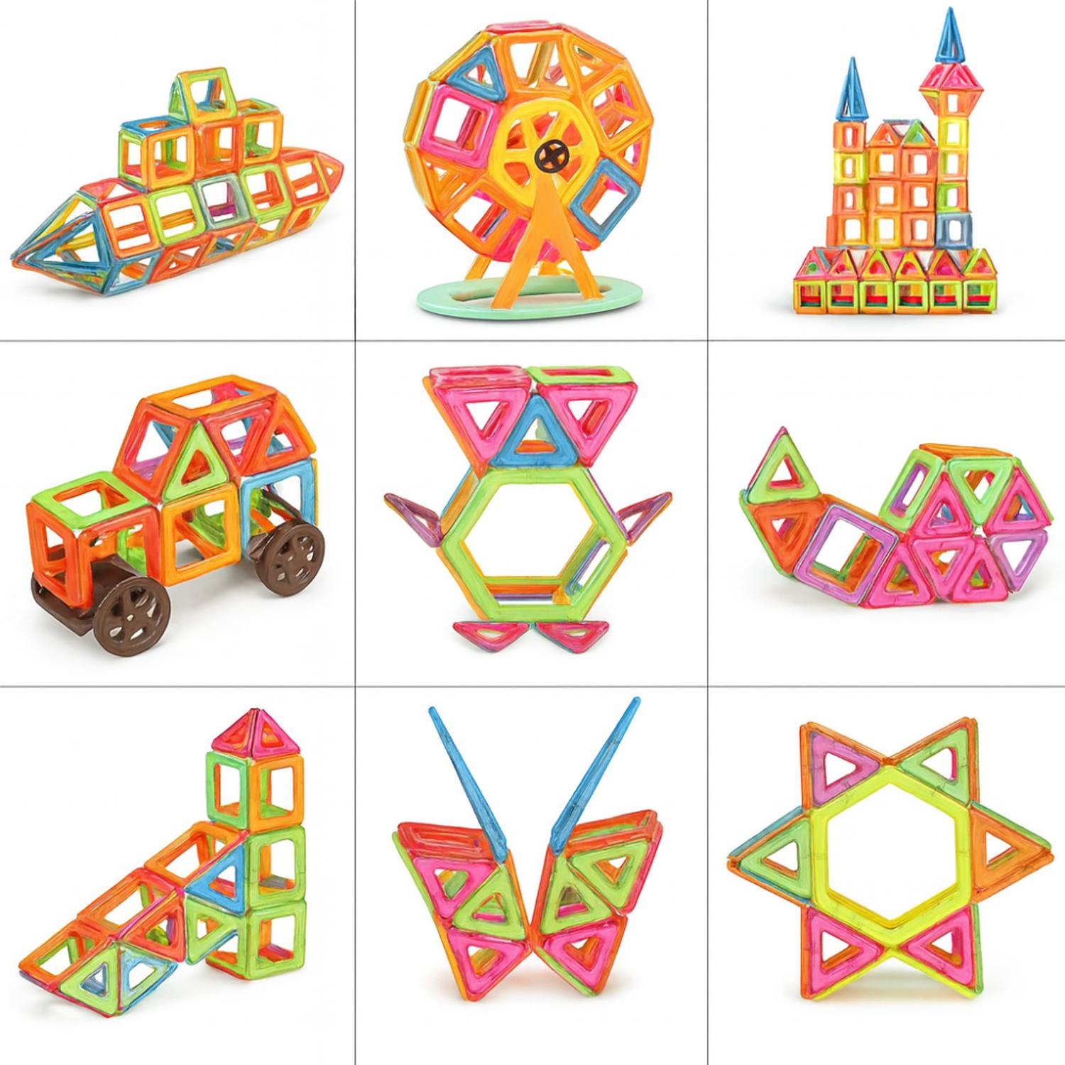 SET DE CONSTRUCCION MAGNETICO PIEZAS MAGNETICAS 88 PIEZAS - 5