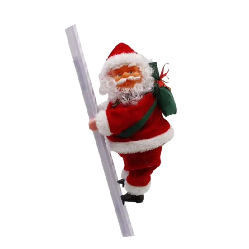 VIEJO PASCUERO SANTA SUBE Y BAJA ESCALERA DECORACION NAVIDAD