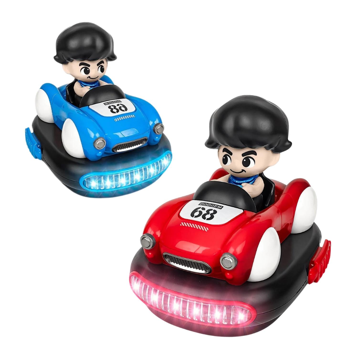 SET DE AUTITOS CHOCADORES A CONTROL REMOTO PILOTO BUMPER CAR - 1