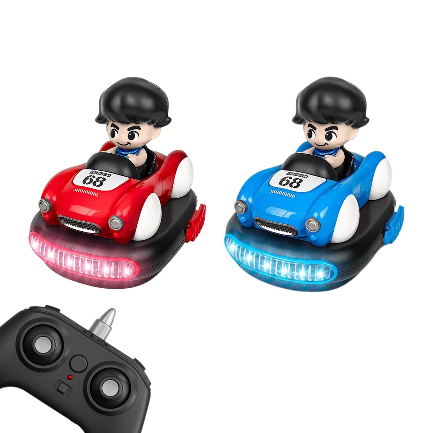 SET DE AUTITOS CHOCADORES A CONTROL REMOTO PILOTO BUMPER CAR - 2