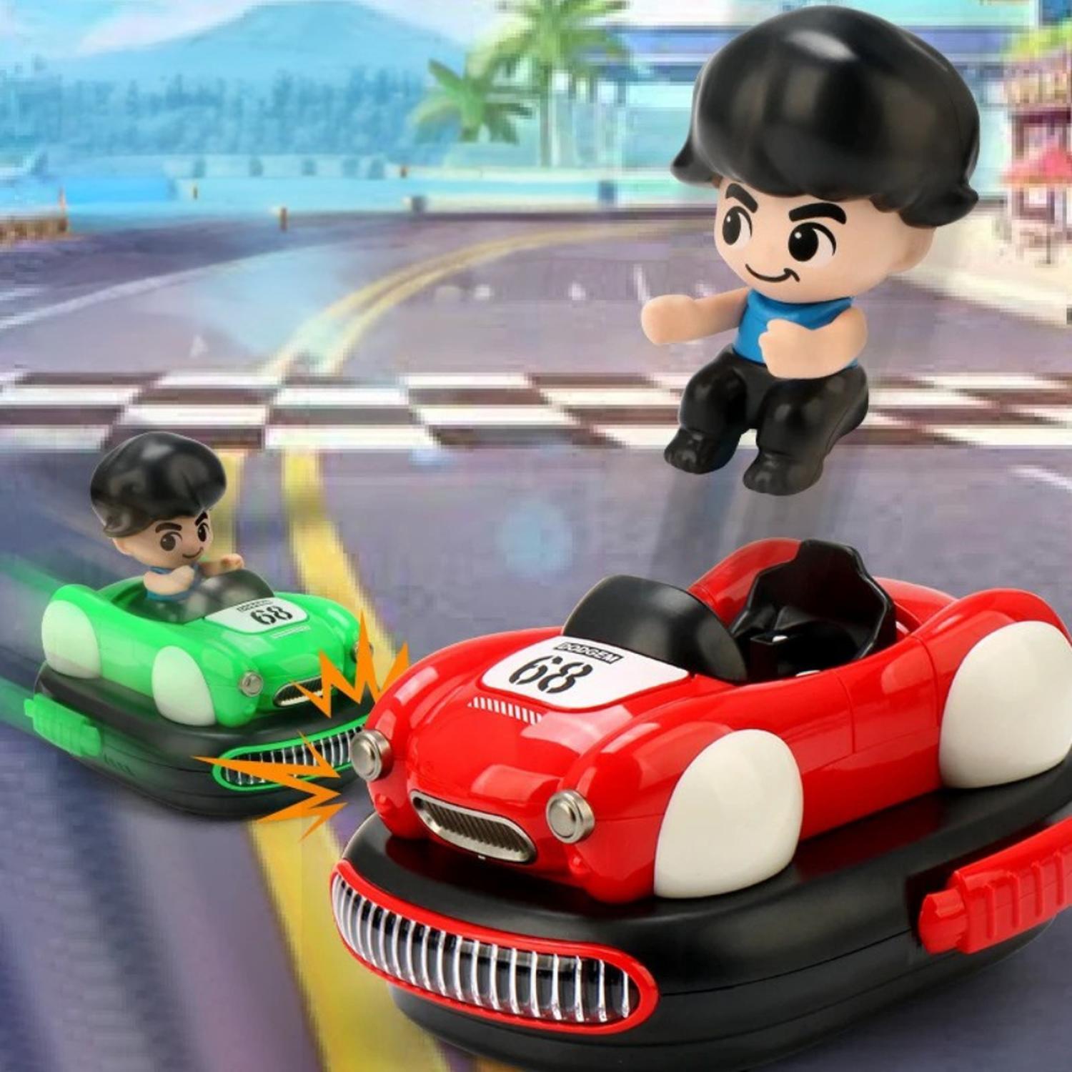 SET DE AUTITOS CHOCADORES A CONTROL REMOTO PILOTO BUMPER CAR - 6