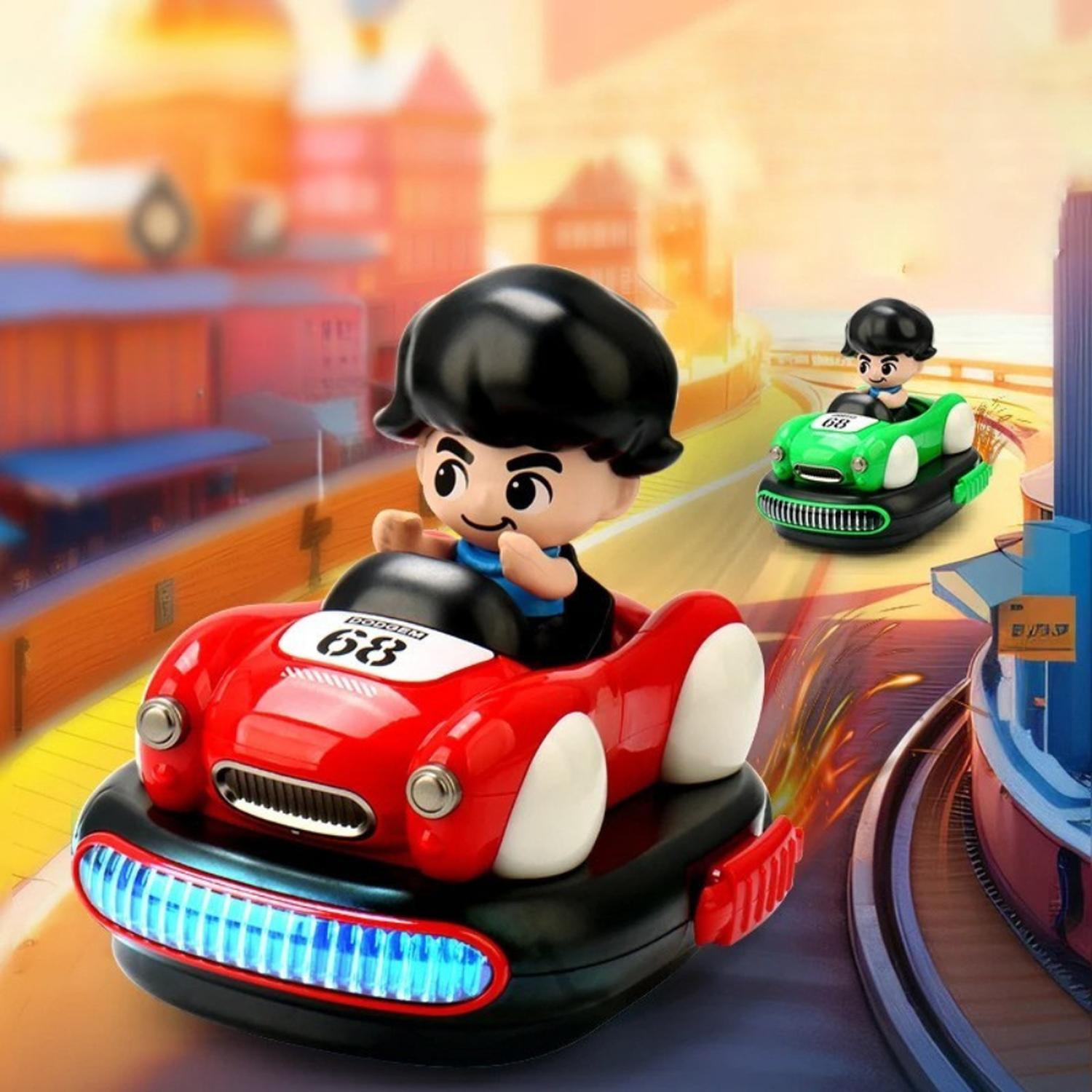 SET DE AUTITOS CHOCADORES A CONTROL REMOTO PILOTO BUMPER CAR - 7