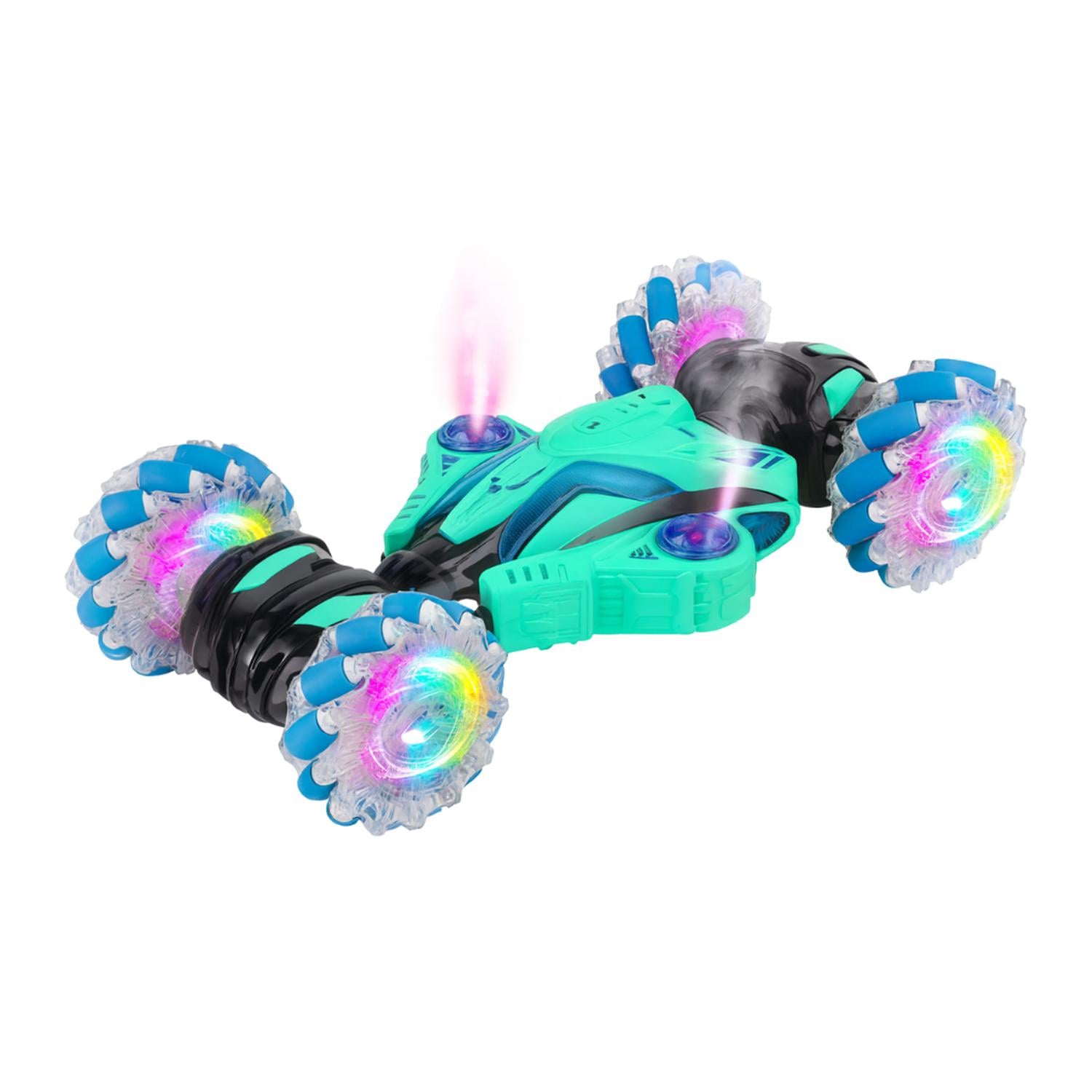 AUTO A CONTROL REMOTO LASER ACROBATICO CON VAPOR Y LUCES LED - 2