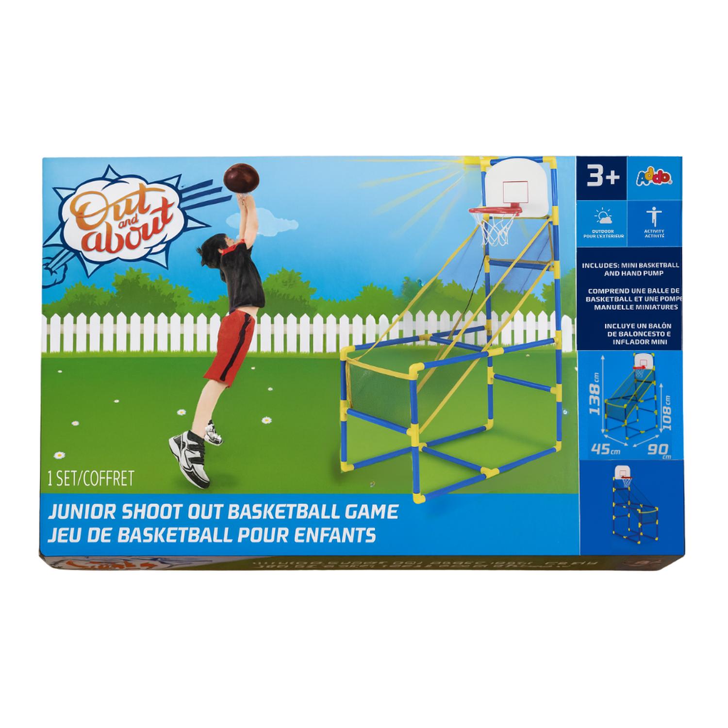 JUEGO DE BALONCESTO INFANTIL CON CANASTA INFLADOR Y PELOTA - 3