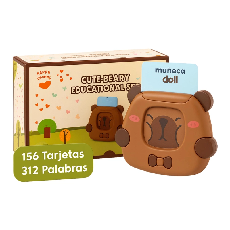 MAQUINA TARJETAS DIDACTICAS DE APRENDIZAJE ESPAÑOL INGLES - 1