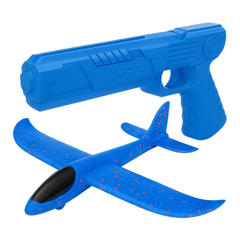 JUGUETE AVION PLANEADOR CON PISTOLA DISPARO AEREO NIÑOS - 2
